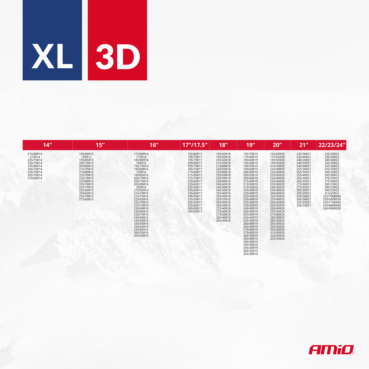 Łańcuchy śniegowe tekstylne 3D 2 szt. rozmiar XL EN16662-1 Önorm V5121 — ujęcie 2