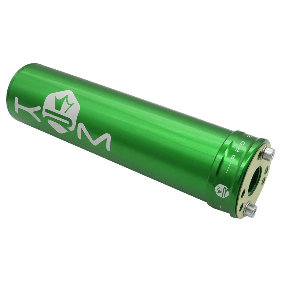 Końcówka wydechu KRM Pro Ride aluminium zielona 70-90 cm³ — ujęcie 2