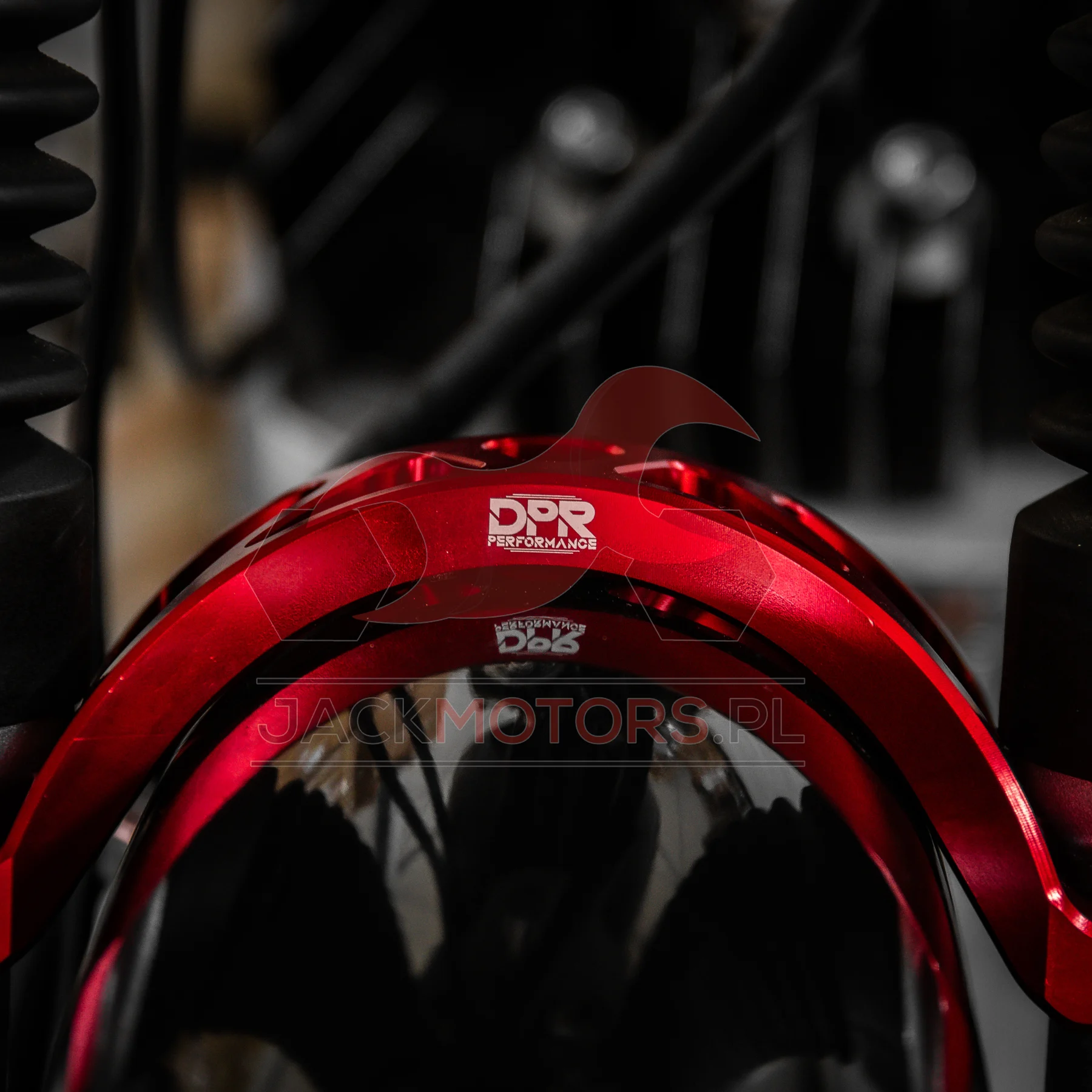 Stabilizator / rozpórka teleskopów Simson aluminium CNC czerwona DPR Performance — ujęcie 11