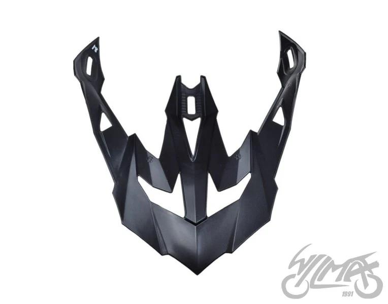 Daszek kasku MX700 arched black silver titanium — ujęcie 3