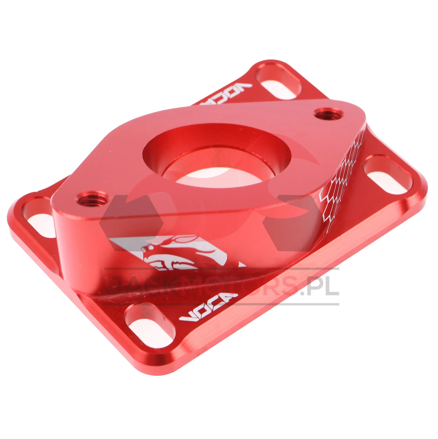 Króciec ssący VOCA CNC 21-28 mm PWK czerwony Minarelli AM6 / Derbi — ujęcie 2