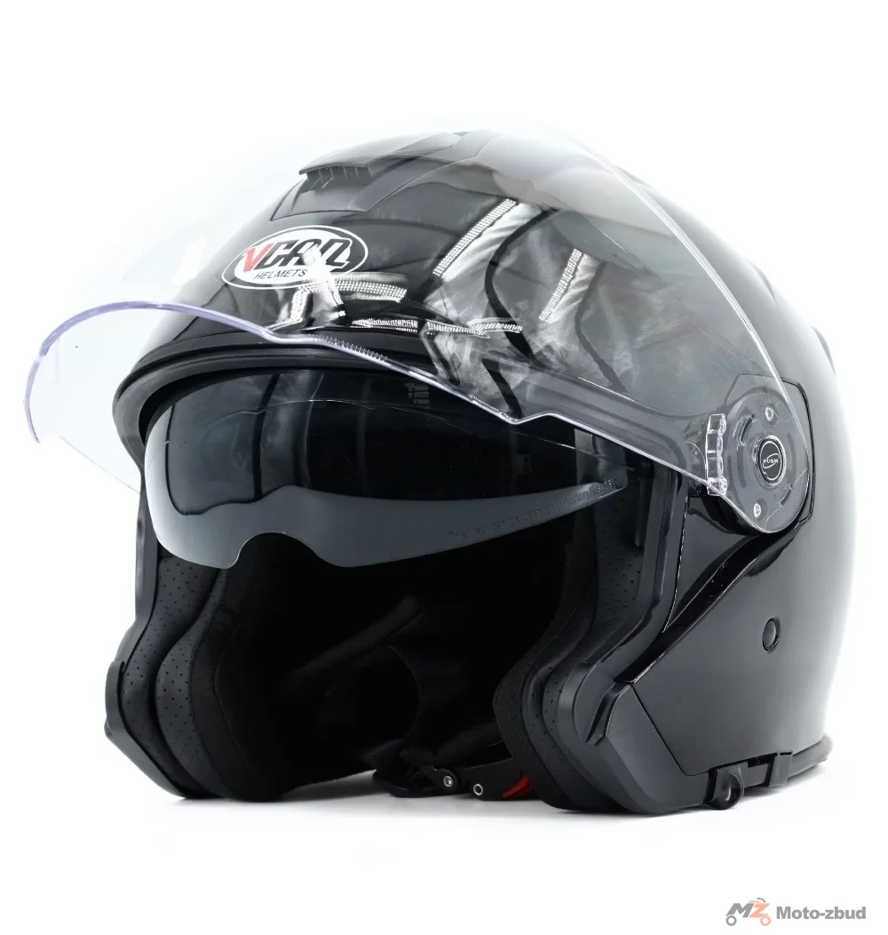 Kask VCAN model H586 Black bez szczęki czarny L — ujęcie 2