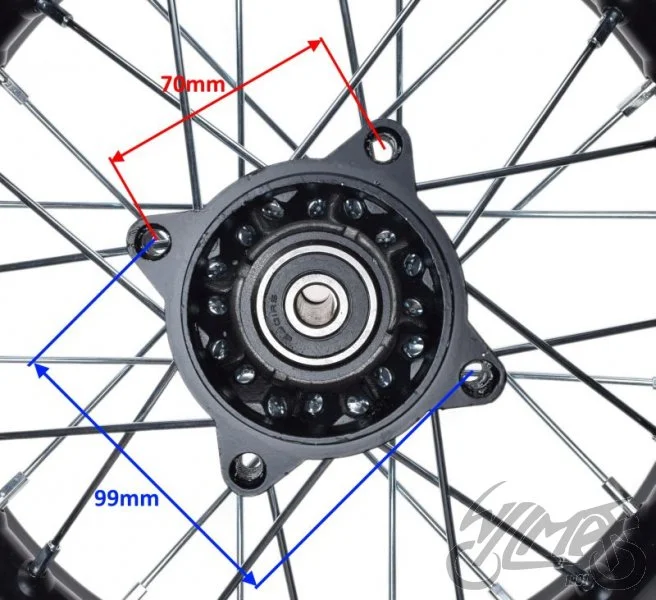 Koło tył 1.85-12 do pit bike Honda CRF50 — ujęcie 3