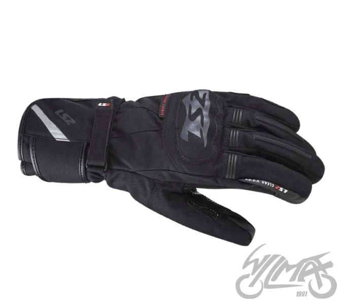 Rękawice motocyklowe LS2 Snow męskie Black — M — ujęcie 1