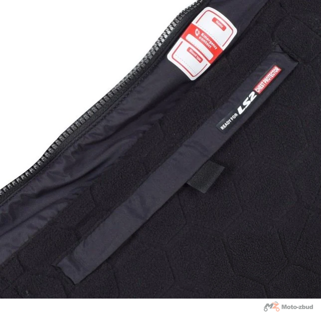 Kurtka motocyklowa LS2 Zirconium — niebieski / czarny / żółty Hi-Vis, XL — ujęcie 4