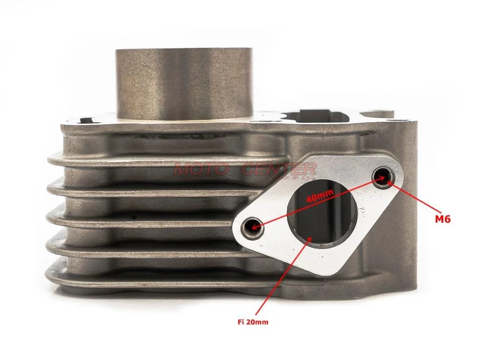 Cylinder 4T 50 cm³ 37,00 × 10 mm, skuter Peugeot Kisbee, Sym Orbit GY6 Euro4 — ujęcie 2