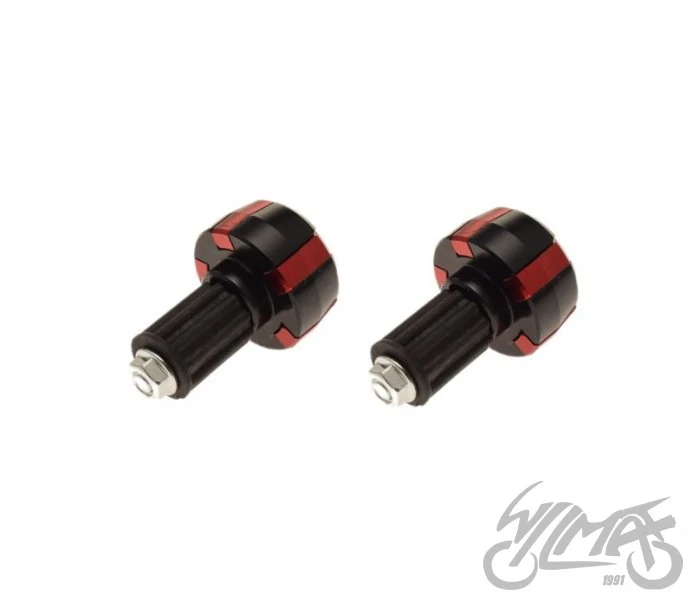 Końcówki kierownicy czerwone — komplet AW56932 — ujęcie 3
