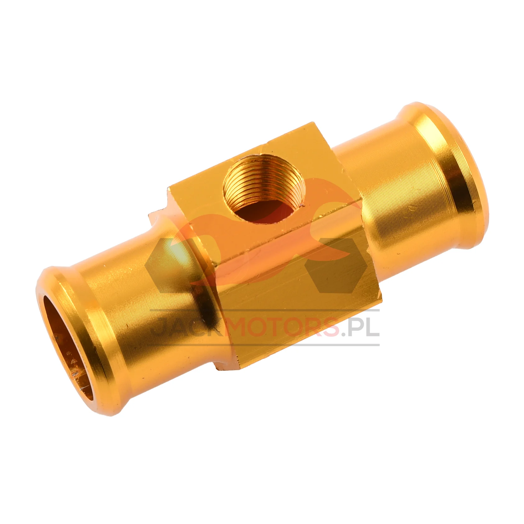Adapter czujnika temperatury 1/8" 22 mm aluminium CNC złoty — ujęcie 2