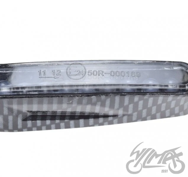 Kierunkowskazy LED carbon, biały klosz — para AM1427 — ujęcie 4