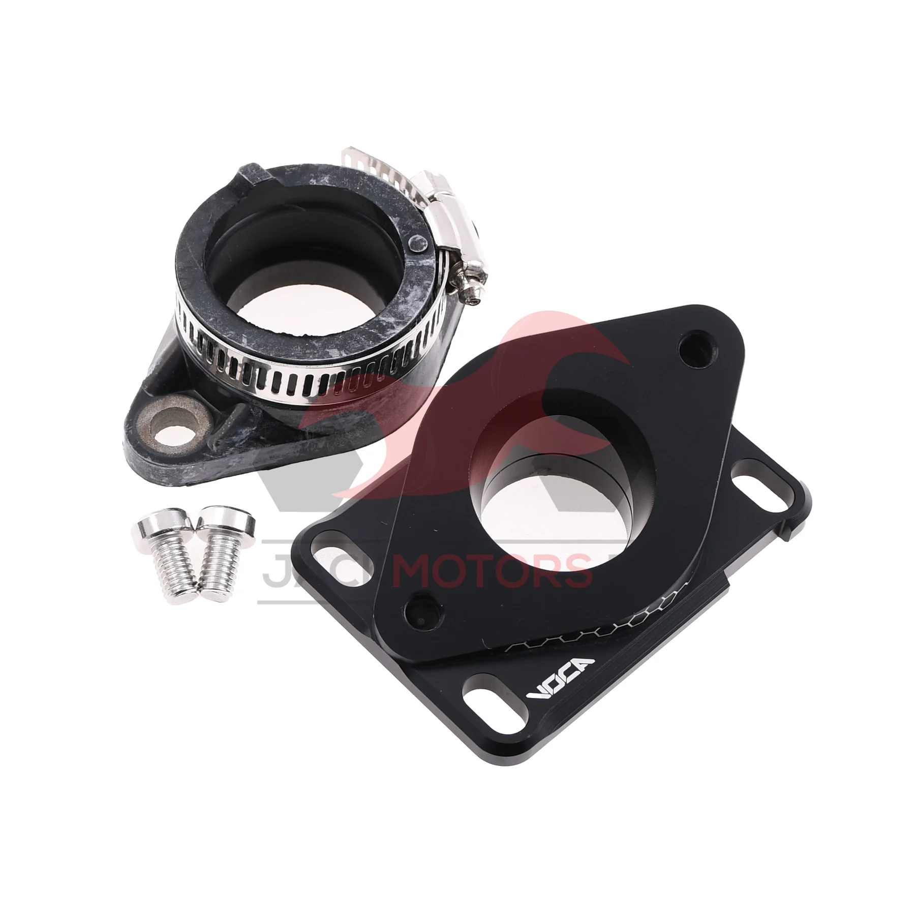 Króciec ssący VOCA CNC 21-28 mm PWK czarny Minarelli AM6 / Derbi — ujęcie 1