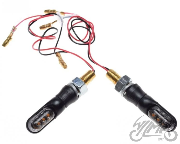 Kierunkowskazy mini LED, M8 × 1,25, przewód 180 mm — para AM1441 — ujęcie 1