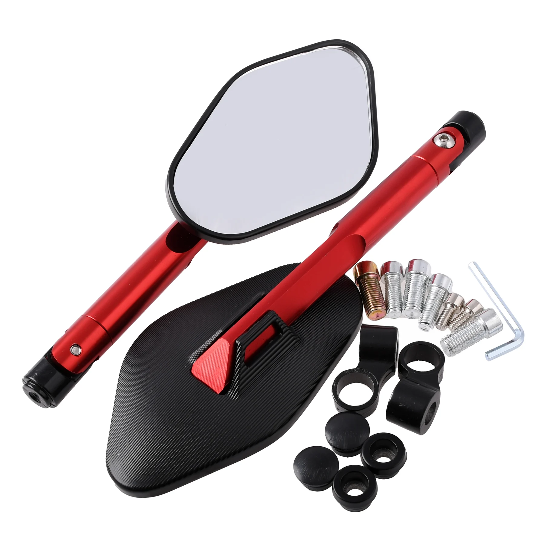 Lusterko czerwone racing aluminium Replika kpl.