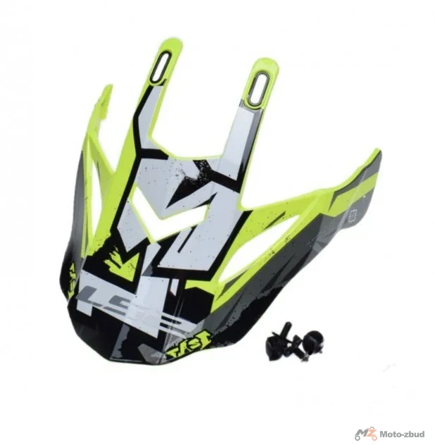 Daszek kasku MX437 evo crusher black h-v yellow