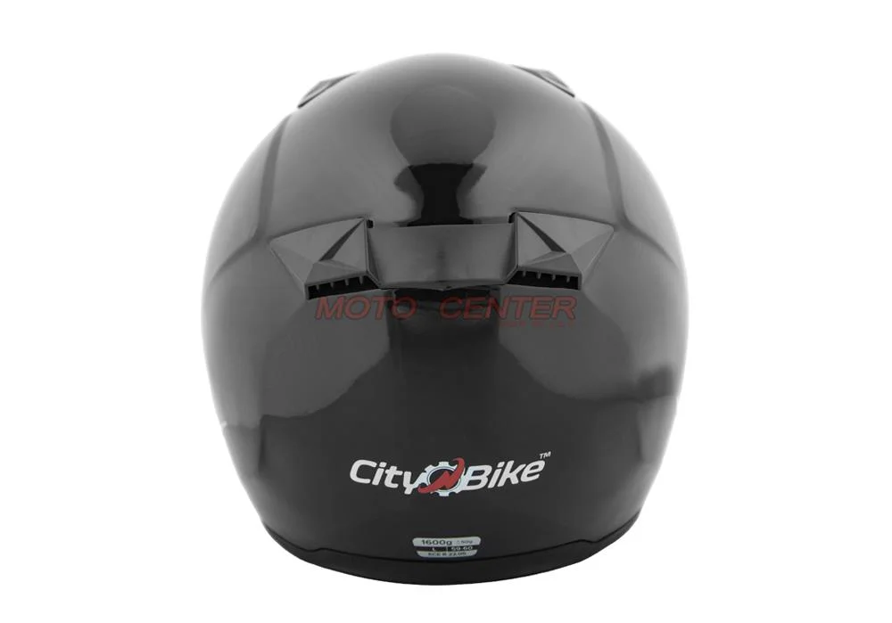 Kask zamknięty City-Bike FP05 czarny połysk rozmiar XS powystawowy zdemontowana blenda Homologacja ECE — ujęcie 2
