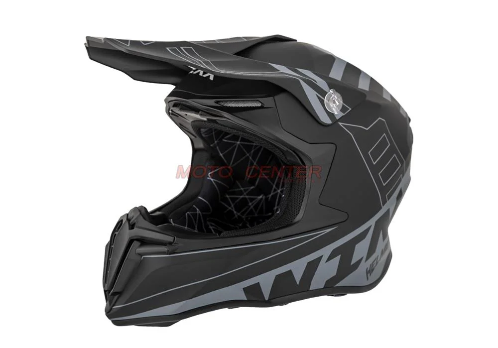 Kask crossowy BLEXX MD-902 czarny/grafit Matowy rozmiar XS Homologacja ECE R22.06 — ujęcie 1