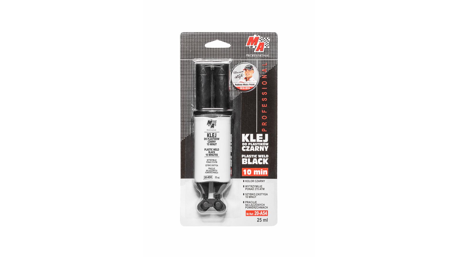 Klej do Plastików 10 Minut Czarny - Strzykawka 25 ml