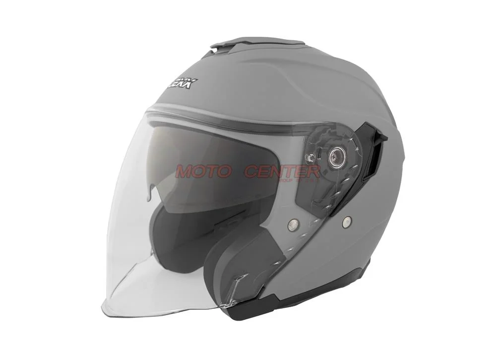 Kask motocyklowy otwarty z blendą BLEXX OF-835 grey mat XS Homologacja ECE R22.06 — ujęcie 1