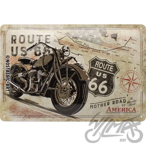 Tablica plakat 20 × 30 route 66 22279