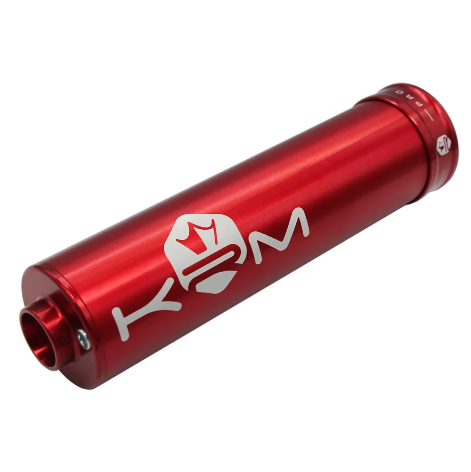 Końcówka wydechu KRM Pro Ride aluminium czerwona 70-90 cm³ — ujęcie 1