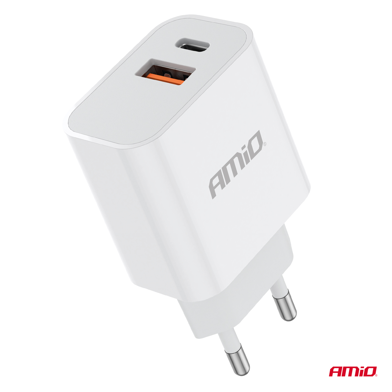 Ładowarka sieciowa PRO-09 USB + USB-C 20 W Quick Charge 230 V — ujęcie 2