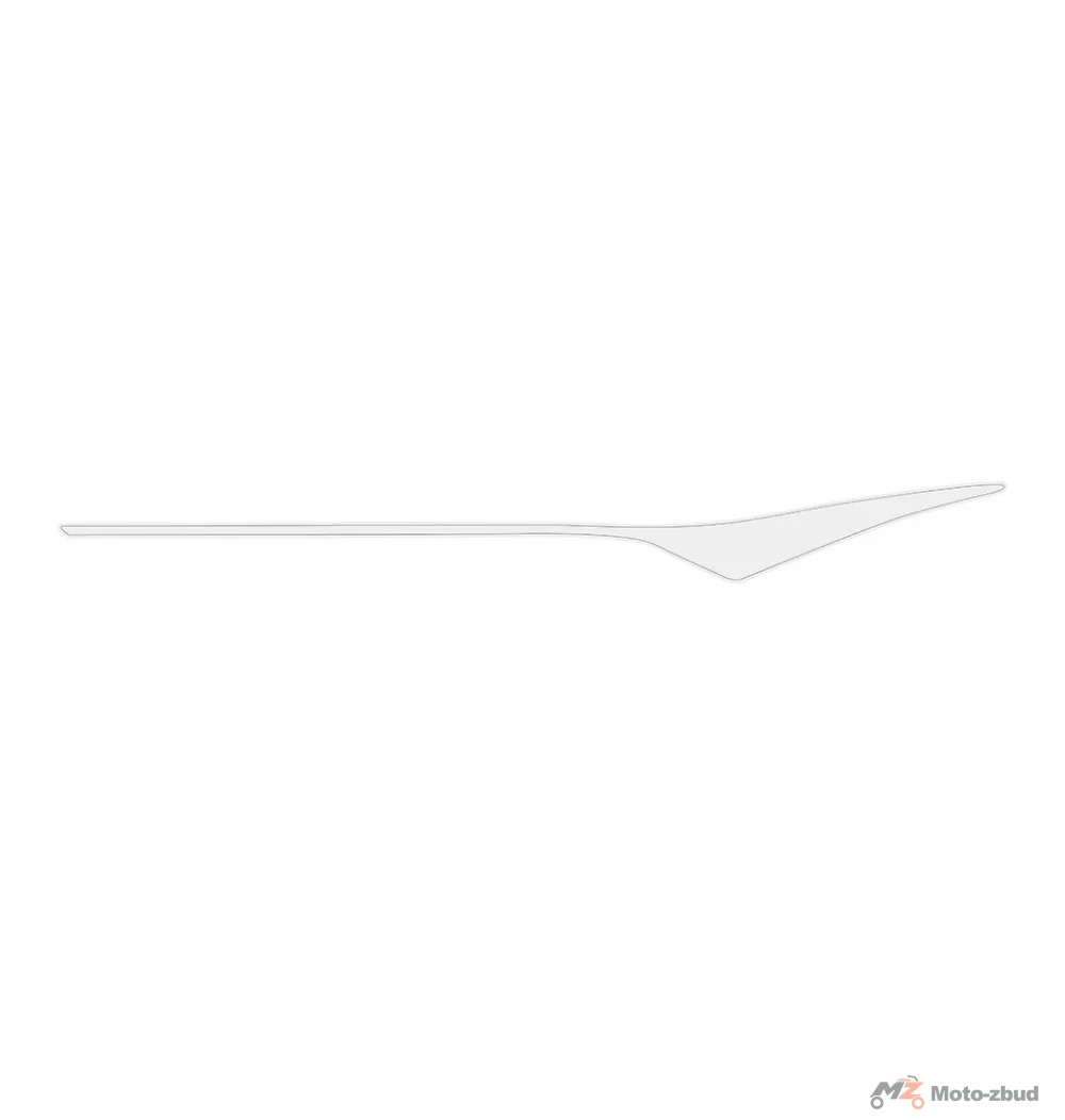 Naklejka prawy tył (biała) (nr kat.1210312-203000) (Zontes ZT 125-U)