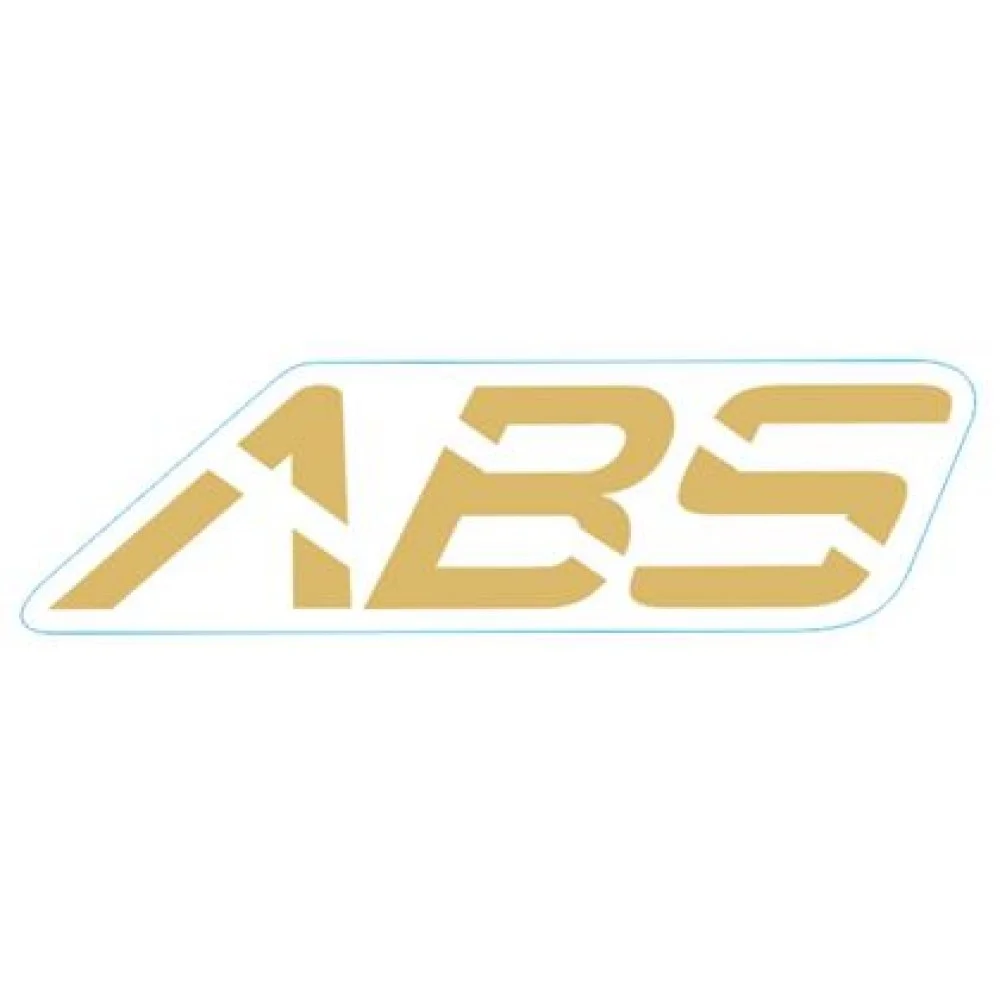 Naklejka "ABS" na błotnik przód złota lewa (nr kat.1210343-058000) (Zontes ZT 350-GK)