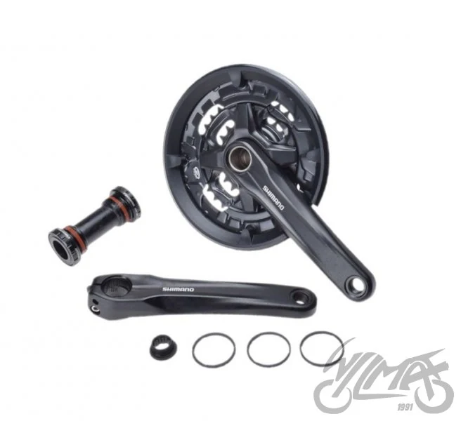Mechanizm korbowy Shimano FC-MT210-3 — 44/32/22 zębów — 175 mm — ujęcie 2