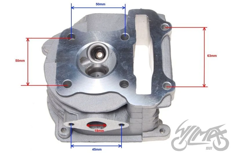 Głowica cylindra 50 cm³ 4T goła — ujęcie 4