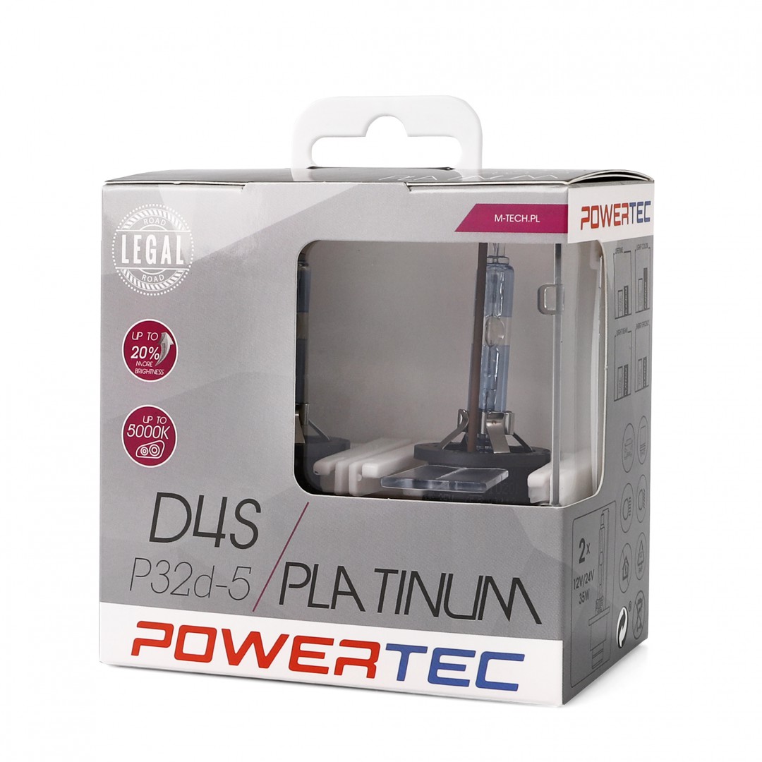 Żarówka xenon D4S 35 W 5000K/Platinu, 2 szt. M-Tech PTZPTD4S-DUO — ujęcie 3