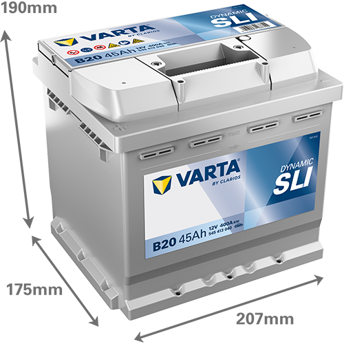 Akumulator 45 Ah 400A 207×175×190/L+ Varta 545413040K262 — ujęcie 2