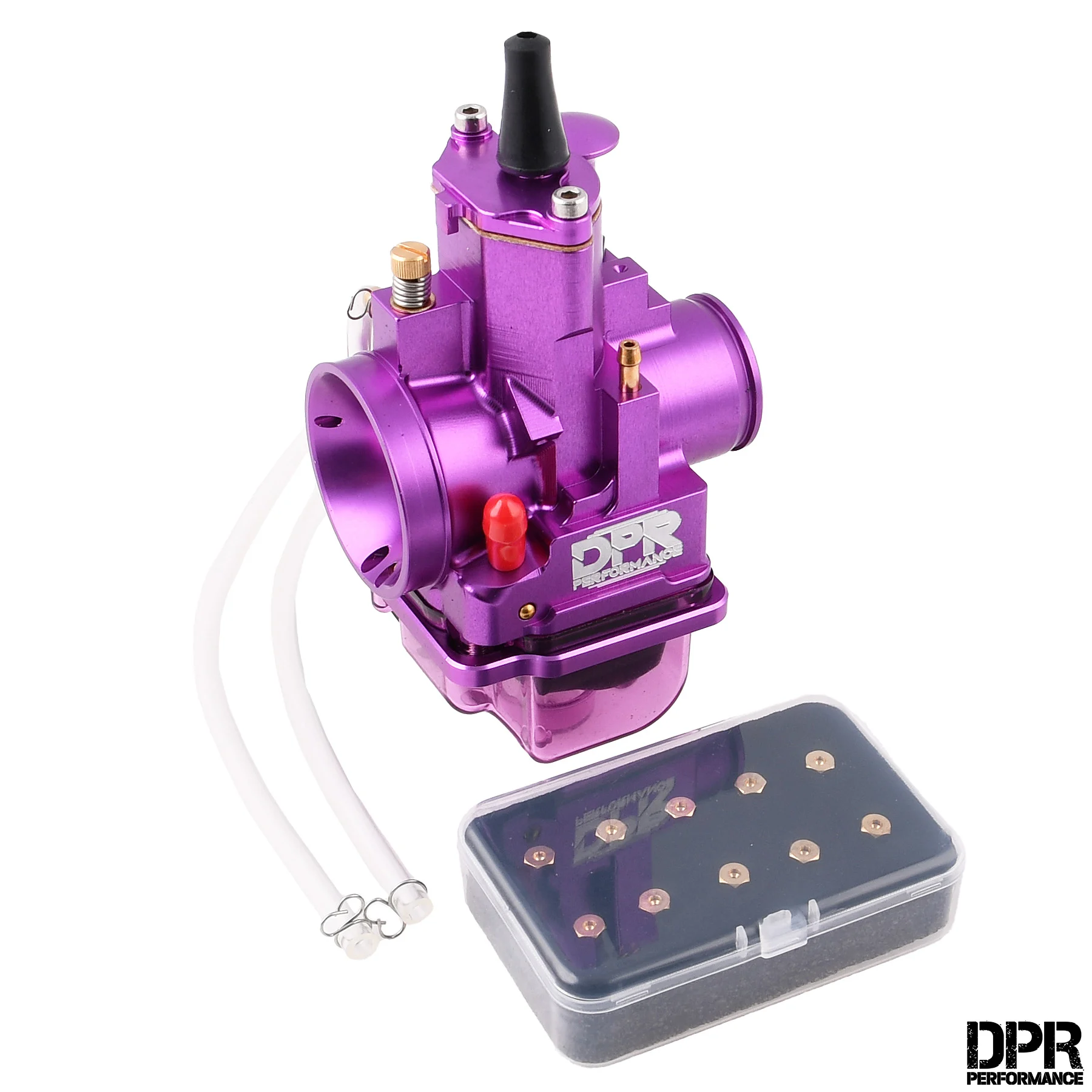 Gaźnik DPR Performance 28 mm PWK CNC fioletowy + zestaw dysz do regulacji — ujęcie 1