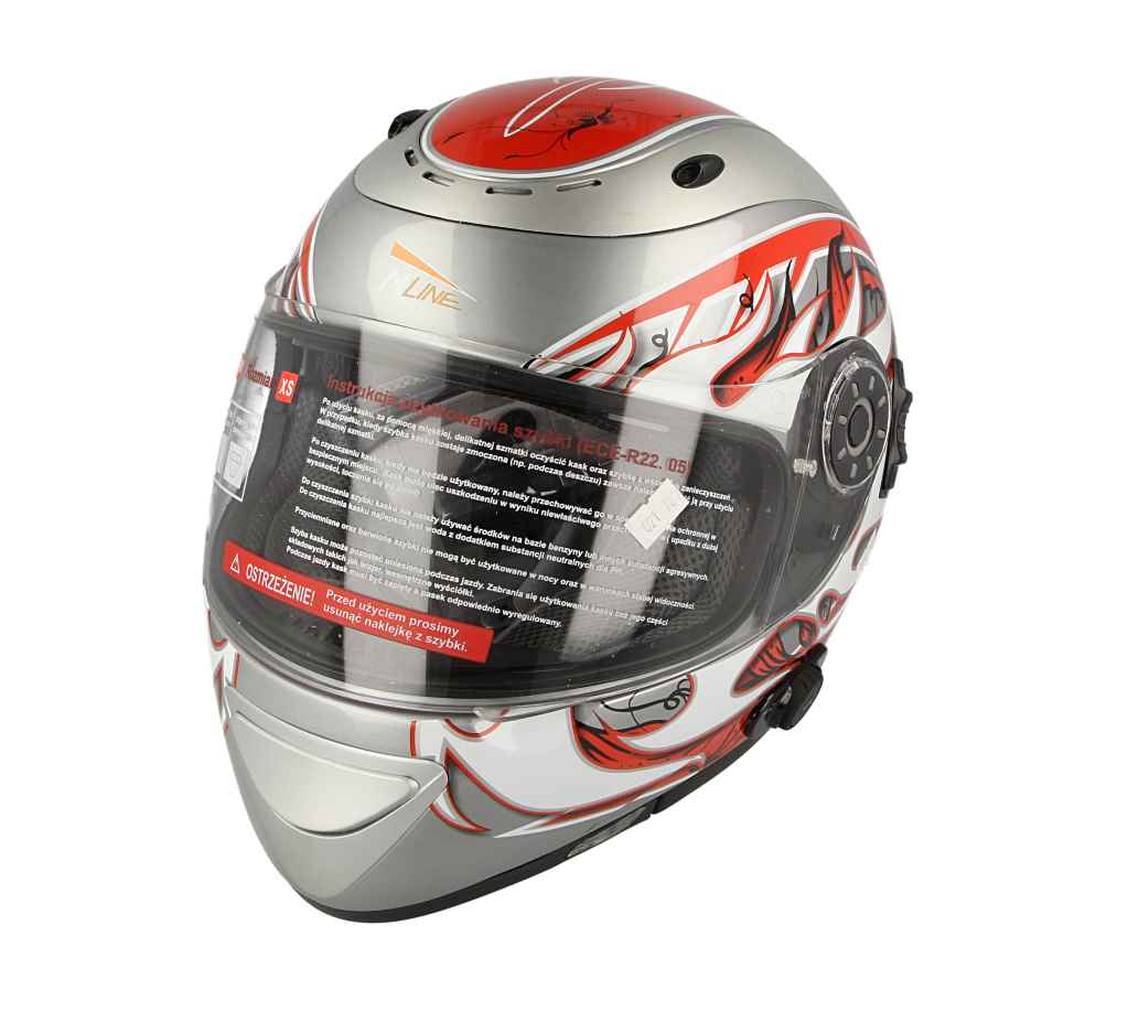 Kask motocyklowy VCAN V170B Grey CH-R – XS — ujęcie 3