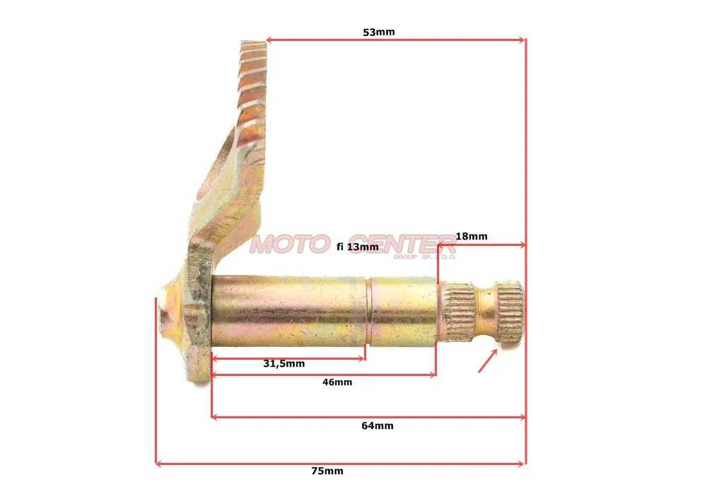 Zębatka startera nożnego 50 cm³ skuter 2T Motowell Magnet — ujęcie 2