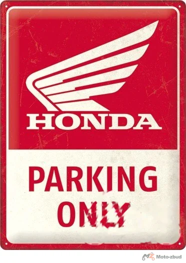 Tablica plakat 30 × 40 Honda mc parking only 23335