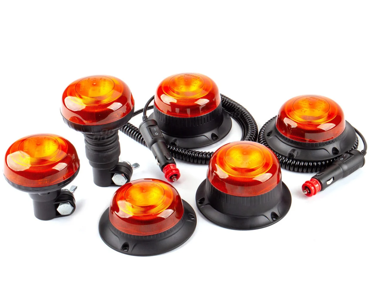 Lampa ostrzegawcza R65 R10 18LED 12/24V IP56 na magnes / śruby — ujęcie 3