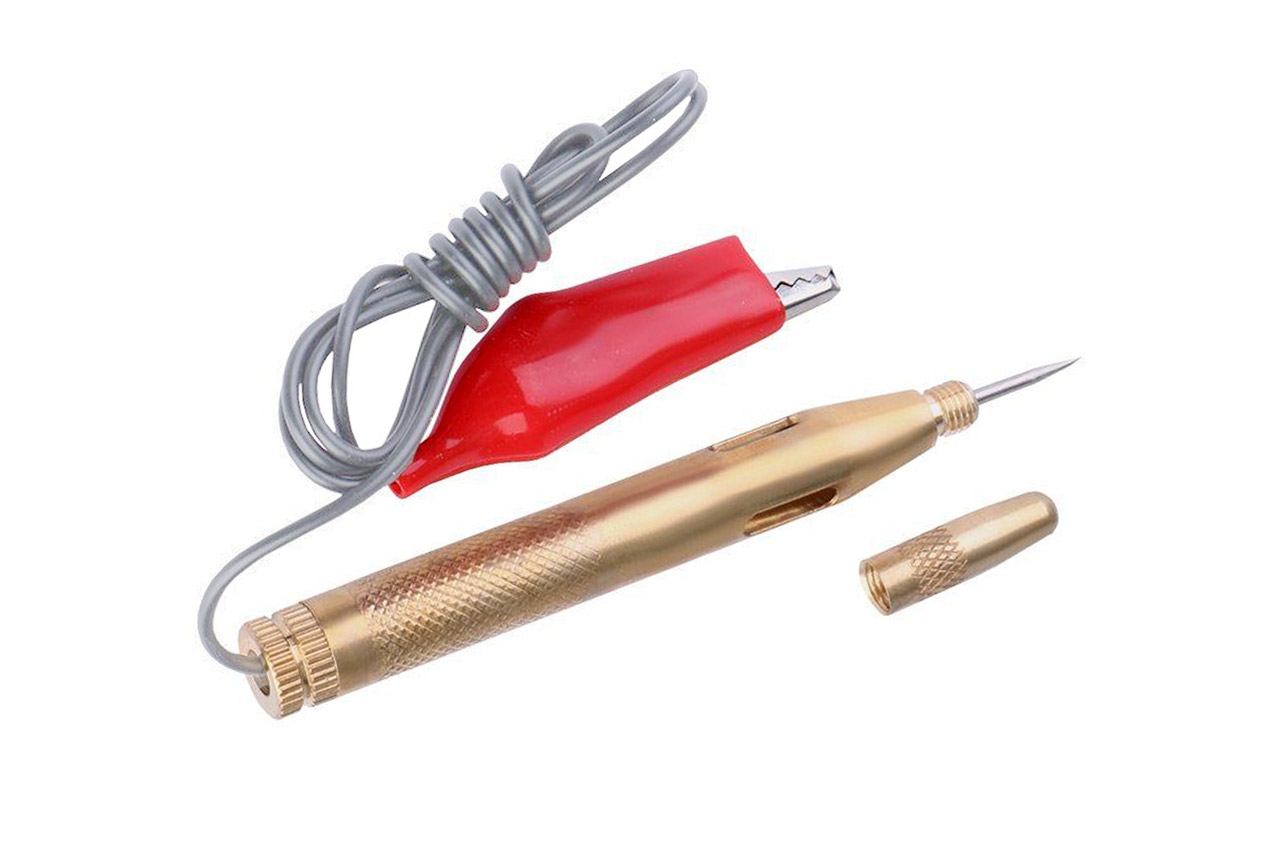 Tester próbnik napięcia 6 V 12 V 24 V metalowy igła