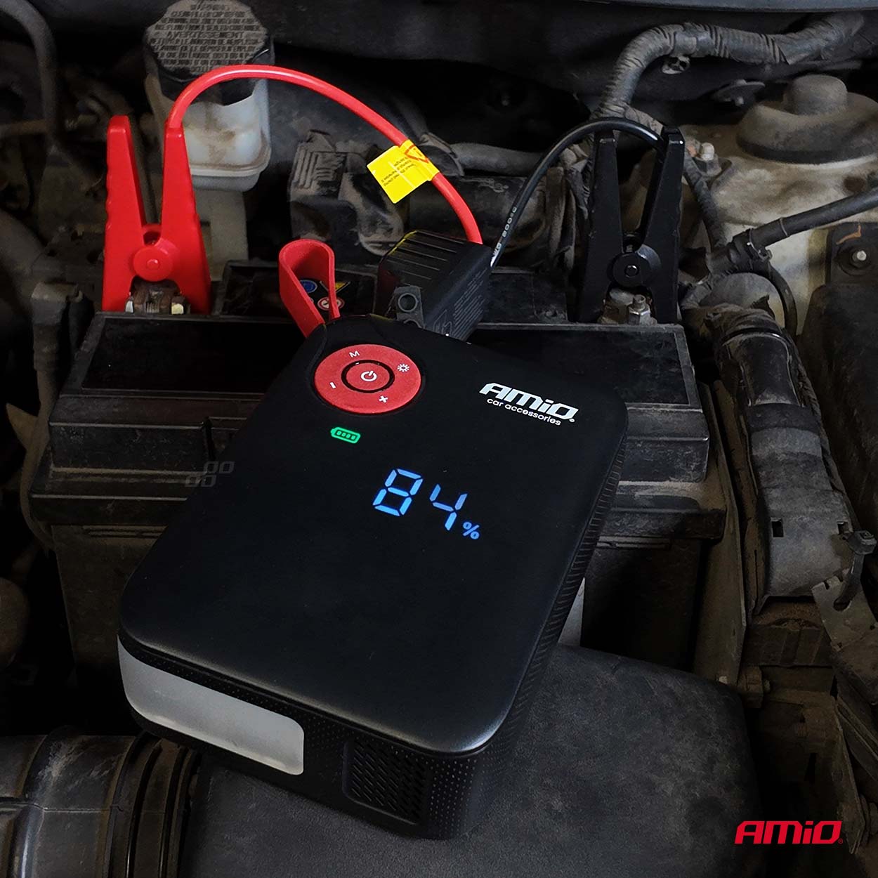 Urządzenie rozruchowe 4w1 booster powerbank kompresor latarka LED 12 V 7,2 Ah 600A PRO — ujęcie 3
