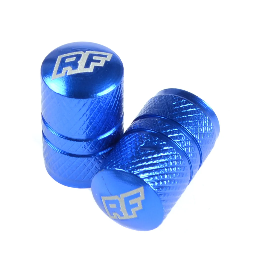 Nakrętka wentyla Racing Force TP4 aluminium niebieska 2szt — ujęcie 1