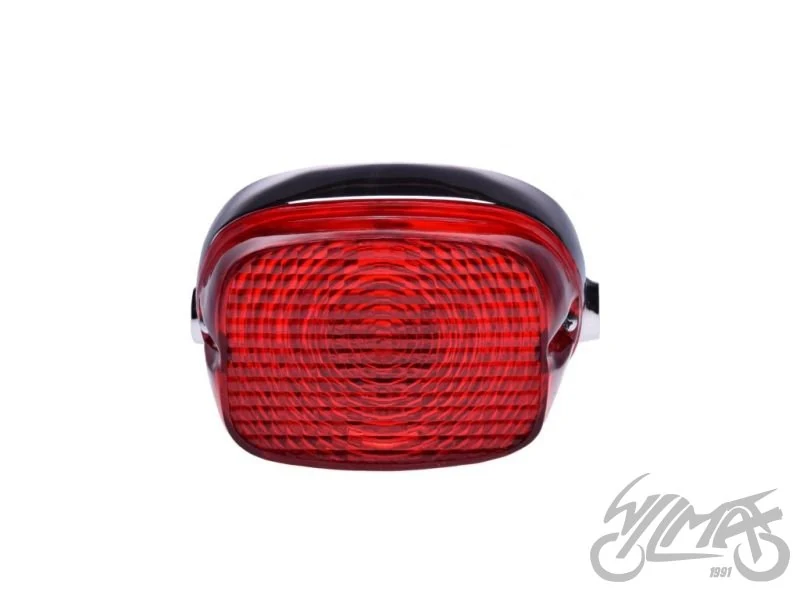 Lampa tylna — chromowana obudowa, czerwony klosz — AL0075 — ujęcie 2
