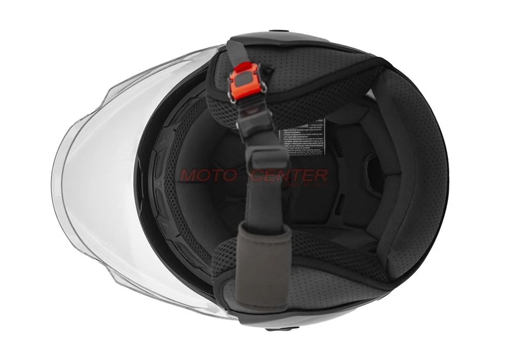 Kask motocyklowy otwarty z blendą City-Bike YA-665 czarny połysk rozmiar XS Homologacja ECE 22.06 — ujęcie 8