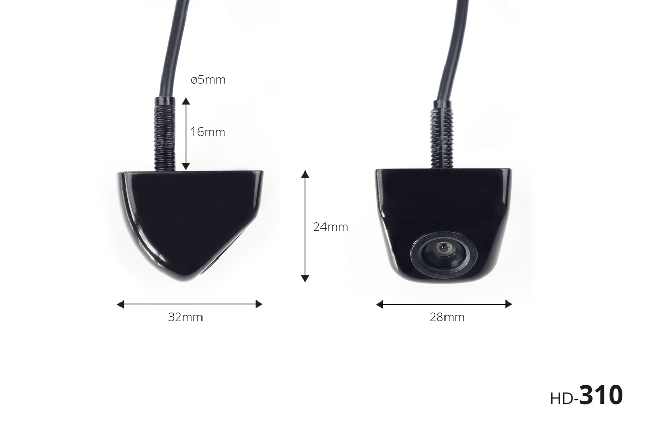 Zestaw czujników parkowania TFT01 4,3" z kamerą HD-310 4 sensory czarne wewnętrzne — ujęcie 5