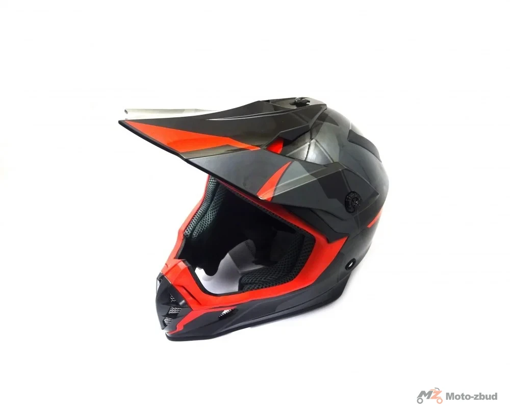 Kask VCAN model V332 XR-7 pro Black-red enduro czarno-czerwony S — ujęcie 4