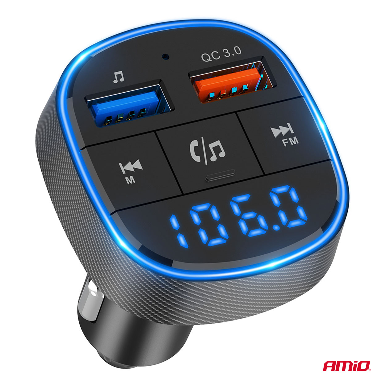 Transmiter samochodowy FM 2×USB-A 12 V 24 V — ujęcie 11