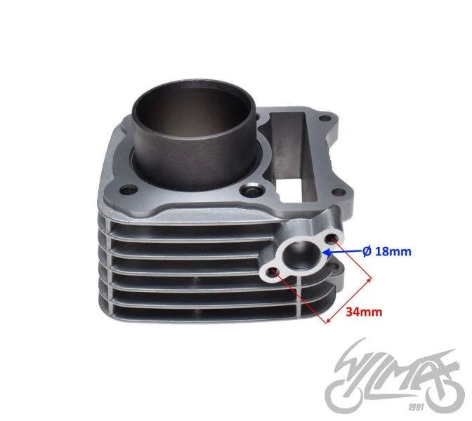 Cylinder 57,00 mm do Suzuki GN 125 Euro 2 — płaskie denko tłoka — ujęcie 3