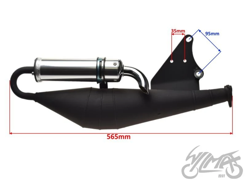 Tłumik komplet sportowy 2T euro 2 — Keeway Hurricane — ujęcie 2