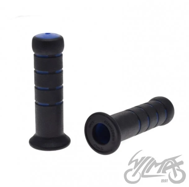 Chwyty kierownicy 120 mm — czarno-niebieskie, komplet — ujęcie 1