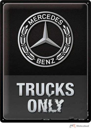 Tablica plakat 30 × 40 mercedes truck only 23337