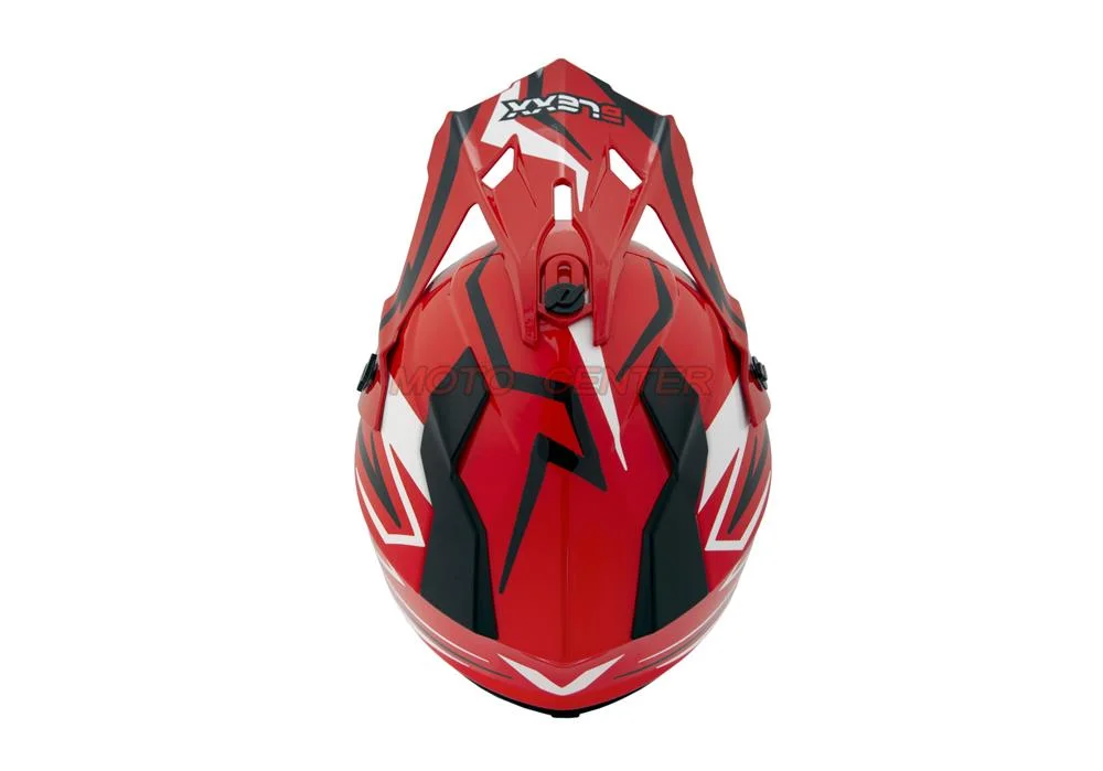 Kask crossowy BLEXX Dziecięcy MD-911 Junior czerwony/czarny M Homologacja ECE — ujęcie 6