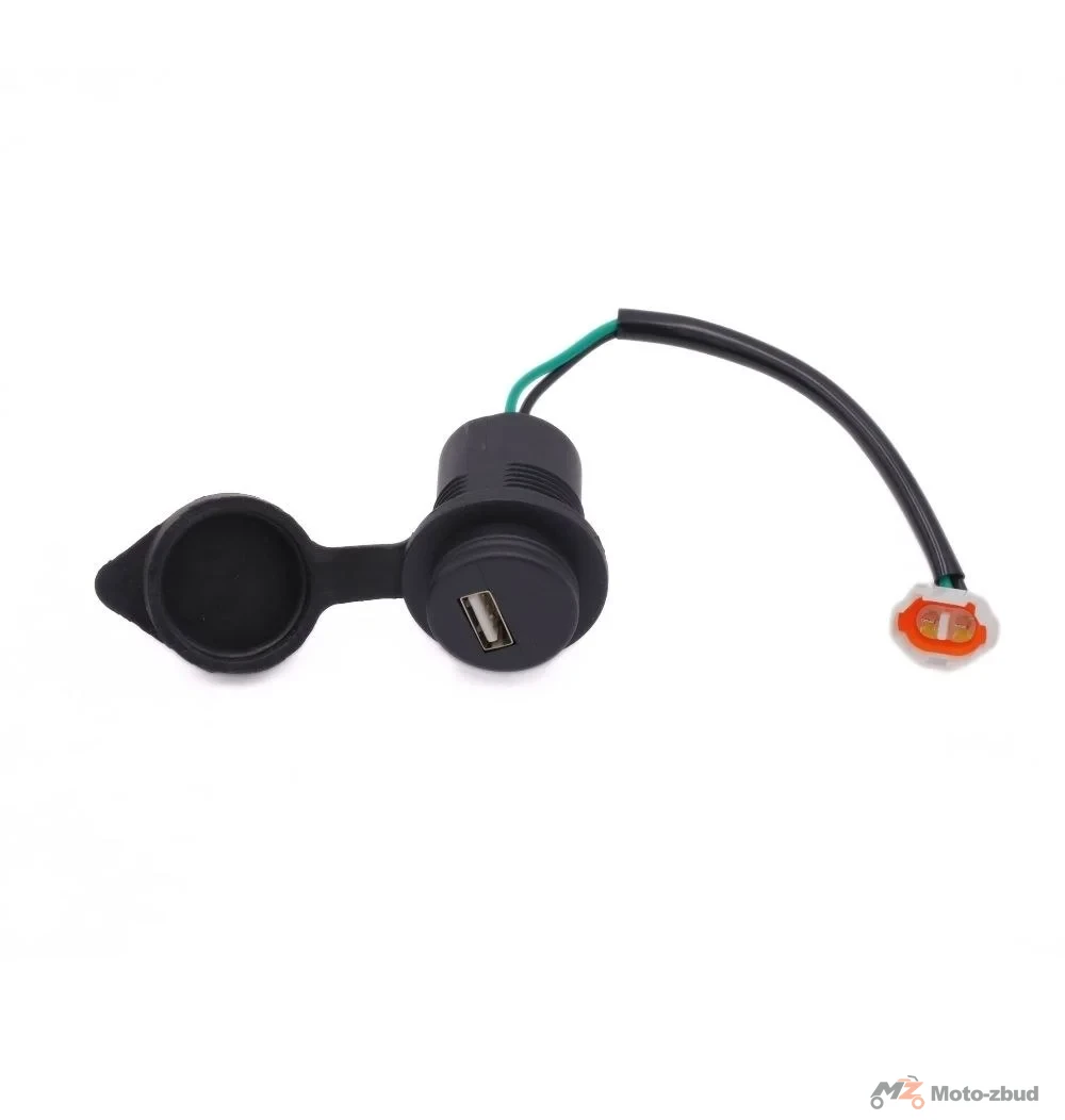 Junak SC125 gniazdo USB kpl. (okrągłe) (w osłonie wewnętrznej lewej zbiornika paliwa)