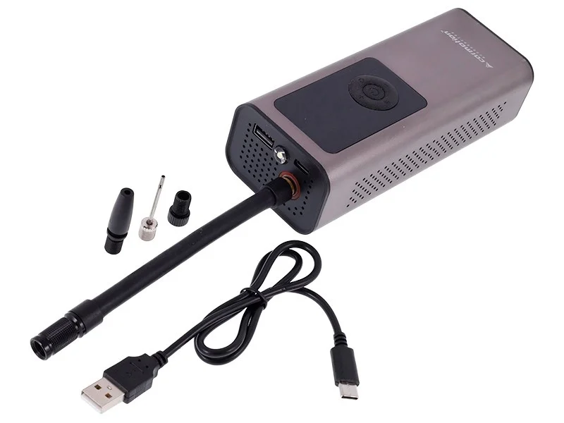 Kompresor powietrza bezprzewodowy + latarka + power bank — ujęcie 6